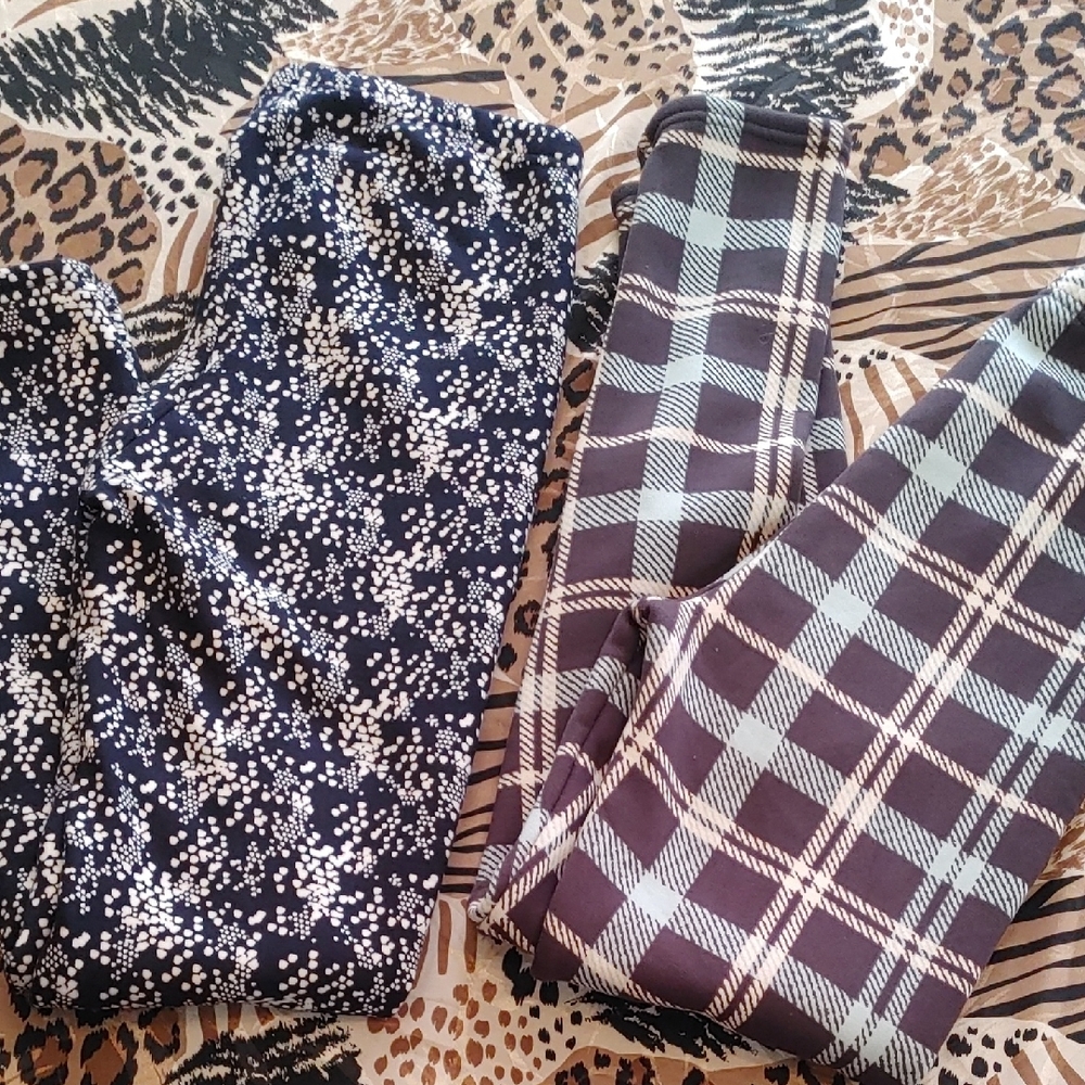 Just Cozy Women's Patterned Leggings Sz M/L